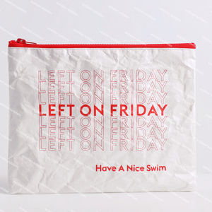 Dayanılmaz su geçirmez <span class=keywords><strong>tyvek</strong></span> fermuarlı çanta özel tasarım <span class=keywords><strong>tyvek</strong></span> fermuarlı kese su geçirmez bikini çantası - Product Image 1