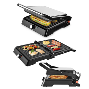 Aifa 2024, nuevo diseño, planchas antiadherentes, placa de cocina, 2 rebanadas, <span class=keywords><strong>sandwichera</strong></span>, Panini, parrilla de prensa con bandeja de goteo extraíble - Product Image 1