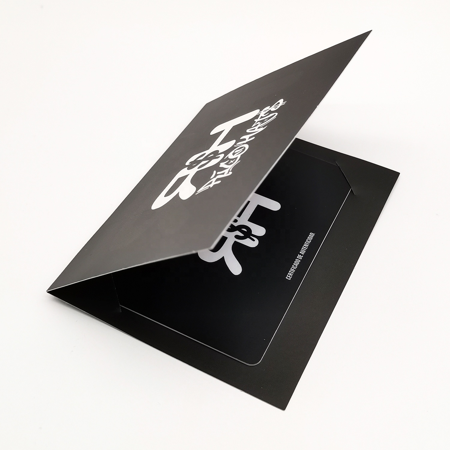 High Quality Customized Printing Plastic Authenticity Certificate Card for Baseball Caps with Card Envelope