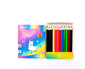 3.5 "최고 코팅 천연 나무 48 색 전문 수용성 색연필