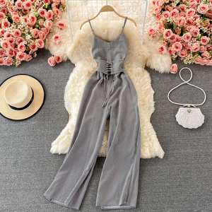 <span class=keywords><strong>Tuta</strong></span> Estiva Casual Primaverile da Donna con Scollo a V, Slim Fit, Senza Maniche, Vita Alta, Fantasia Scozzese, con <span class=keywords><strong>Pizzo</strong></span>, <span class=keywords><strong>Corta</strong></span>, Stile Dolce - Product Image 4