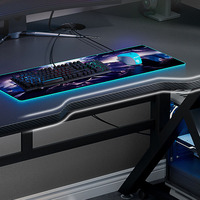 Bureau d'Ordinateur PC Gamer Moderne Panneau Fibre de Carbone pour Joueurs