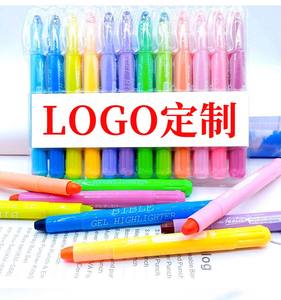 Custom Logo Rotating Solid Highlighter <strong>Pastel</strong> Gel Highlighter for Stationery <strong>Wholesale</strong> - Product Image 6