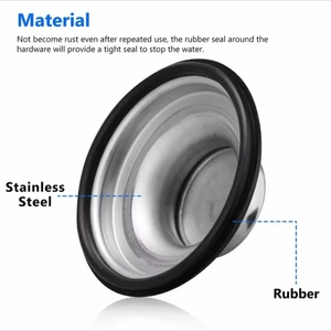 Desagüe de fregadero doméstico estilo embudo con tapa de alcantarillado universal con lavavajillas y tapón de agua para <span class=keywords><strong>piscinas</strong></span> y lavabos de verduras - Product Image 6