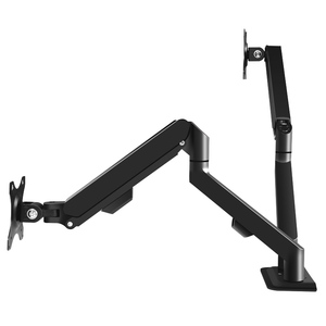 Hillport văn phòng thông minh màn hình cánh tay hỗ trợ khí mùa xuân núi <span class=keywords><strong>Adapter</strong></span> 17-30 Đen kép chủ cho <span class=keywords><strong>LCD</strong></span> LED Chứng Khoán New Hợp kim nhôm - Product Image 3