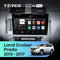 TEYES-Autoradio CC4 PRO pour Toyota Land Cruiser Prado 150 2013-2017, CarPlay Android Auto 2DIN, autoradio multimédia stéréo