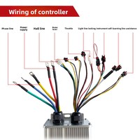 Kit de conversion de moteur de moyeu sans balais haute puissance 48V 72V 1500W 2000W 3000W pour vélos électriques de 20 pouces