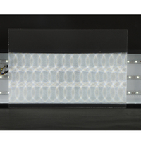 Plaque diffuseur prismatique KUNXIN PMMA UGR<19 1,2-3 mm transparente anti-éblouissement 1220*2440 mm RoHS