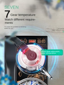Tetera Eléctrica Doble Totalmente Automática, Juego de Teteras de Vidrio de 1.2L con Apagado Automático de Seguridad, Control Digital y Base Giratoria de 360 Grados - Product Image 4