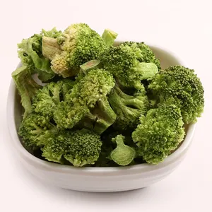 Guoyue Freeze-Dried Broccoli Segment Gefriergetrocknete Brokkoli Lyofilizovane Green Vegetables Freeze Dried Broccoli
