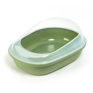 Oval <b>Cat</b> <b>Litter</b> Box 100L Large Capacity Dust Free Easy Clean Plastic <b>Cat</b> Toilet For <b>Cats</b> - Product Image 5