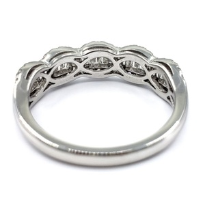 Fabricant chinois de bijoux fins, bague de mariage fiable et de qualité supérieure en or blanc 18 carats avec diamant véritable baguette pour femme - Product Image 3