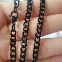 Chaînes en acier inoxydable personnalisées de haute qualité, vente en gros, colliers à maillons tendance, chaînes de bijoux permanents, chaînes à maillons sculptés