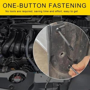 Confezione da 100 Pezzi di Fascette Universali in Nylon per Auto, Fermacavi a Bottone, Fascette a Pressione per Parafanghi Automobilistici - Product Image 6