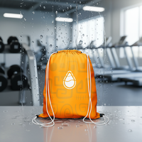 Sac à dos à cordon personnalisé imprimé, sac de sport en polyester imperméable, vente en gros, sac de gym promotionnel, cadeaux publicitaires