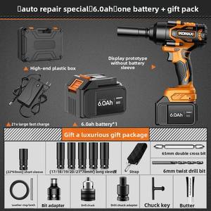 Бесщеточный электрический гайковерт KOMAX, набор инструментов с высоким крутящим моментом, подходит для строителей и плотников, ударный - Product Image 5