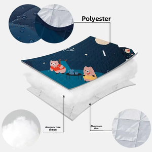 Alfombrilla portátil ultrasónica para almacenamiento, impermeable, con película de aluminio gruesa, a prueba de humedad, para exteriores, para acampar y hacer picnic - Product Image 2