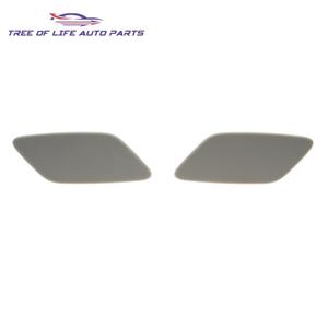Volkswagen Jetta Headlight Washer Nozzle Covers 5C6955109A 5C6955110A Plastic <b>Clip</b> On Front Bumper <b>Trim</b> - Product Image 1
