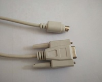 RS232 DB9 Femmina a 8Pin Mini DIN Maschio Cavo di Programmazione