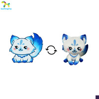 Peluche Renard Kawaii Mignon Orange et Blanc Doux et Moelleux Grandes Yeux Mini Pendentif Breloque de Sac Cadeau Personnalisé Usine OEM ODM