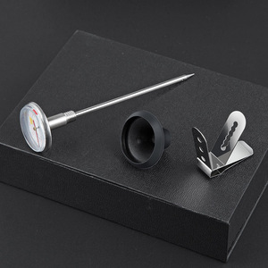 Termometro per Montare il Latte per Caffè, Cioccolata, Cappuccino, Schiuma di Latte, Termometro in Acciaio Inox, Penna per Latte Art - Product Image 3