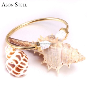 Nouveau Bracelet Jonc Tendance Personnalisable en Acier Inoxydable Effet Marbre Gravé pour Femme - Product Image 4