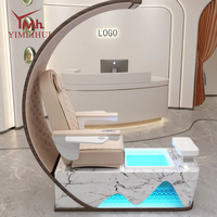 Fauteuil de pédicure à dossier haut, fauteuil de massage de luxe pour soins des pieds, fournitures de pédicure pour salon de beauté et spa