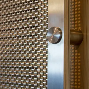 304 intrecciata quadrata zincata 316 in acciaio inossidabile maglia metallica decorativa architettonica personalizzata