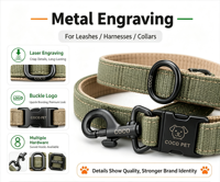 Collier pour animaux de compagnie personnalisé gravé au laser, collier en nylon réfléchissant avec doublure rembourrée en néoprène, collier d'identification anti-perte pour animaux de compagnie, accessoires pour animaux de compagnie