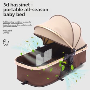 Cochecito para Bebé Certificado EN, 3 en 1, Plegable, Ligero, Bidireccional, con Asiento de Auto y Capazo, para 0-3 Años - Product Image 6