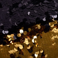 Tissu en dentelle tissé de luxe, brodé de paillettes brillantes, 100% polyester, 120 cm, 430 g/m², couleur personnalisable, respirant, pour soirée