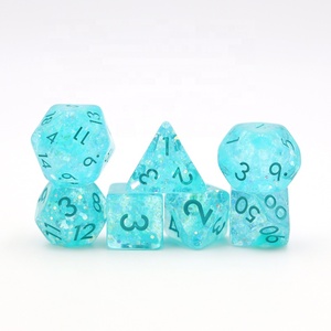 Juego de dados personalizados, dados de resina poliédricos, dnd, 16mm, rpg - Product Image 3