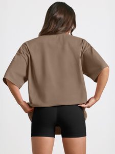 Servicio OEM, Camiseta de Manga Corta con Cuello Redondo Personalizada para Mujer, Informal, Transpirable, de Algodón, con Logotipo Personalizado, Colores y Tallas Personalizadas, Serigrafía - Product Image 3