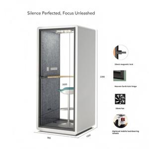 Cabine modulaire individuelle en aluminium pour la réduction du bruit, conception européenne pour les réunions de bureau, les immeubles de bureaux, le bureau à domicile, la vie quotidienne - Product Image 5