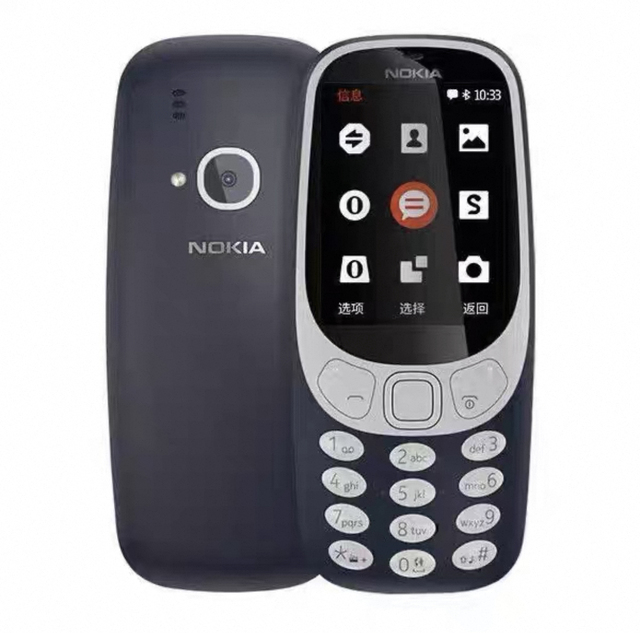 Second-hand Mobile Phone for Nokia 3310 Gsm 2g Feature Phone Dual Sim Long Standby Cellphone Cheap Price