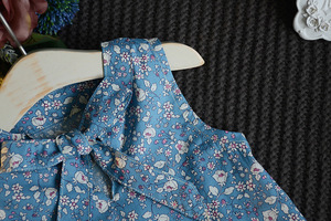 Conjuntos de Ropa para Niñas, Color Azul Claro, Cómodos, con Flores, Elegantes, para Dormitorio, como Regalo para Niños - Product Image 4