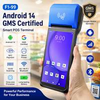 Terminal de paiement portable Android FYJ F1-99 avec NFC, paiement sans contact, écran tactile 6 pouces, longue durée de veille