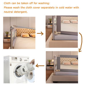 Garde <span class=keywords><strong>de</strong></span> Rail <span class=keywords><strong>de</strong></span> <span class=keywords><strong>lit</strong></span> double Portable 2m facile à installer Rail latéral pliable pour enfants barrière <span class=keywords><strong>de</strong></span> sécurité pour <span class=keywords><strong>lit</strong></span> <span class=keywords><strong>de</strong></span> bébé - Product Image 5