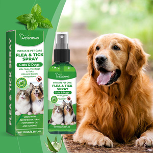 Spray anti-puces et tiques YEGBONG 100 ml pour chats et chiens, soin naturel pour animaux de compagnie - Product Image 1