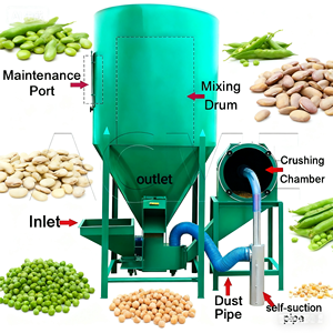 آلة طحن وخلاط تجمع بين حبيبات/علف الدجاج وحبوب أنيما خلاط وكسارة خلاط لتربية الماشية والأغنام - Product Image 3