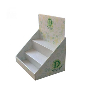 Custom eco-friendly PDQ Display Box moderno portatile griglia perforata banco di cartone Stand per la vendita al dettaglio Merchandising - Product Image 4