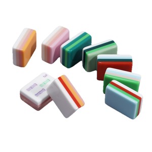 Four Layer Green Acrylic Mahjong Set 30mm Portable Travel Mahjong Tiles For Outdoor Chess Card <b>Entertainment</b> - Product Image 5