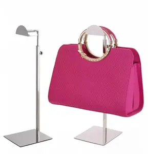 sac à main présentoir noir Suppliers-Présentoir de sac à main Z710 pour femmes, support ajustable, en métal, noir et or rose