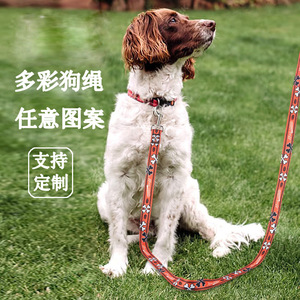 Pet Harness Orange Red Brown Large <b>Dog</b> Durable P Rope <b>Leash</b> For Outdoor Walking - Product Image 2