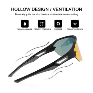 Sunglasses Ciclismo Gafas Ciclismo Half Frame Mirror Sport Sunglasses Interchangeable Lens