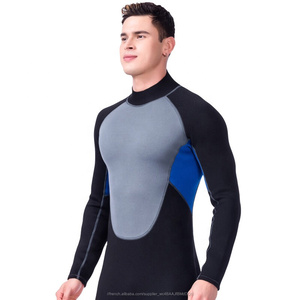 Hommes Manches Longues Corps Peau Douce Apnée <span class=keywords><strong>Combinaison</strong></span> courte 3mm Une Pièce - Product Image 2