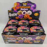Nouvelle Boîte Squishy Scintillante Halloween en TPR – Balle Anti-Stress à Presser, Jouet Fidget, Cadeau Surprise Amusant pour Adolescents et Adultes, Idéal pour les Fêtes