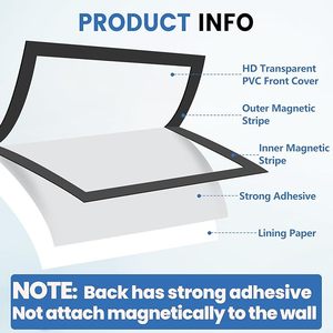 Cadre mural LED fin en acrylique pour affiches et photos, <span class=keywords><strong>support</strong></span> magnétique personnalisé pour affichage lumineux, format A3 - Product Image 5