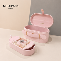 Boîte de rangement pour bijoux avec logo personnalisé, boîte à bijoux de voyage de luxe avec intérieur en velours doux et organisateur multi-compartiments
