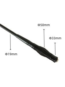 <strong>FM</strong>/VHF/UHF/CB Heavy Duty Barrel Spring Fiberglass Communication <strong>Antenna</strong> for 4WD 4x4 Truck SUV Car Radio Communication - Product Image 4